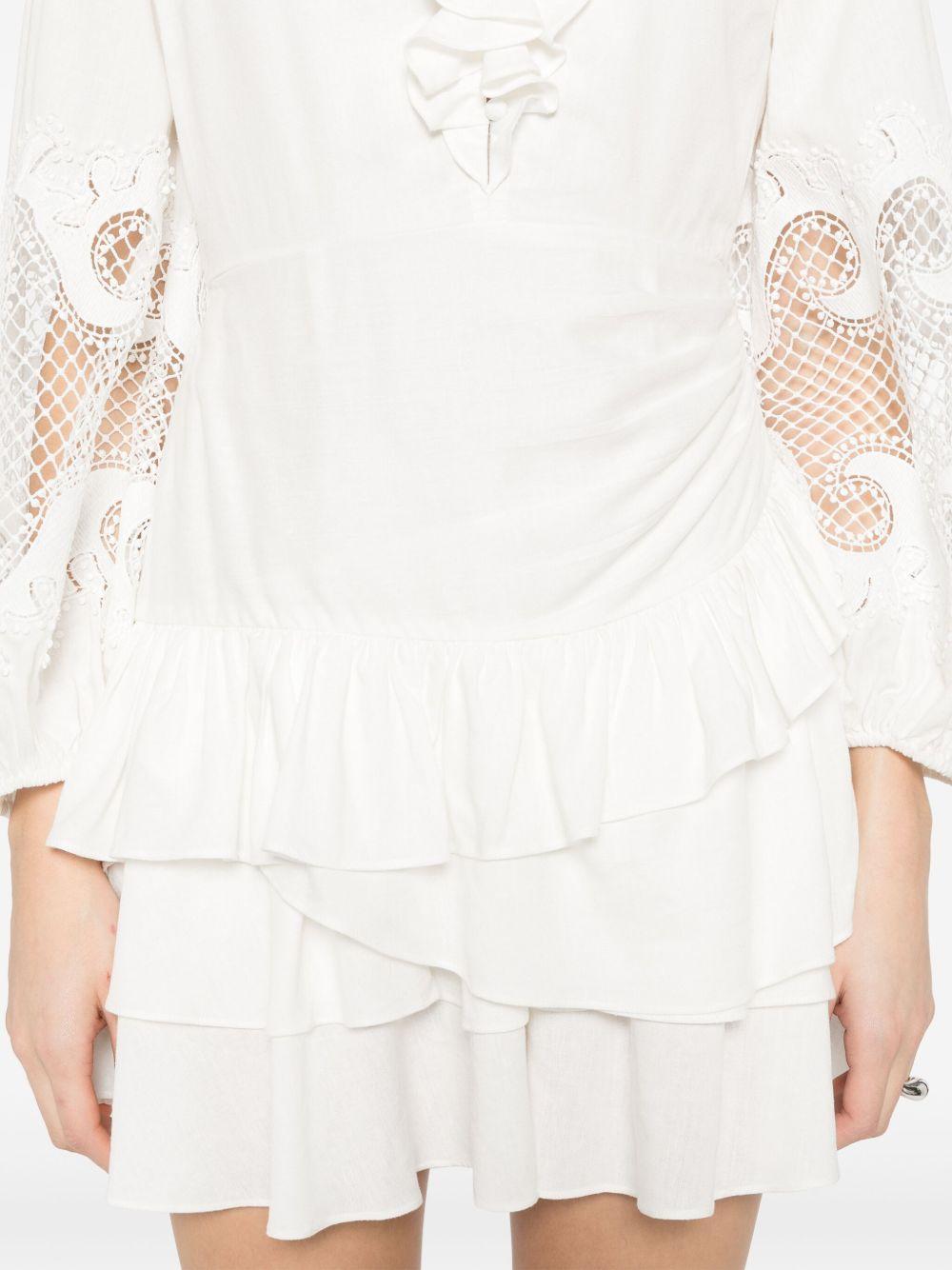 ruffle-detailing mini dress Product Image