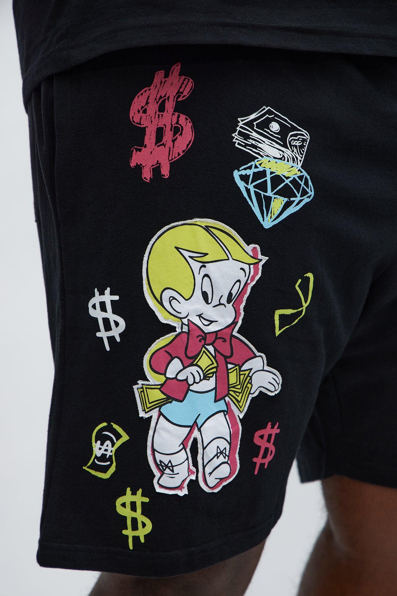 Richie Rich $ign Sweatshorts - Black Product Image