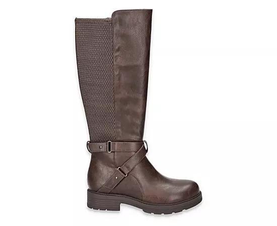 Easy Street Austyn Women's Wide Easy Works Slip Resistant Tall Boots, Size: 6 XW, Brown Stretch Product Image