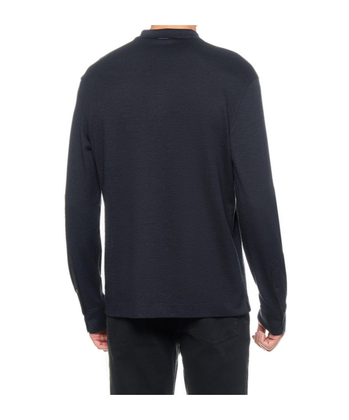 ZEGNA Fine-knit Polo Shirt In Black Product Image