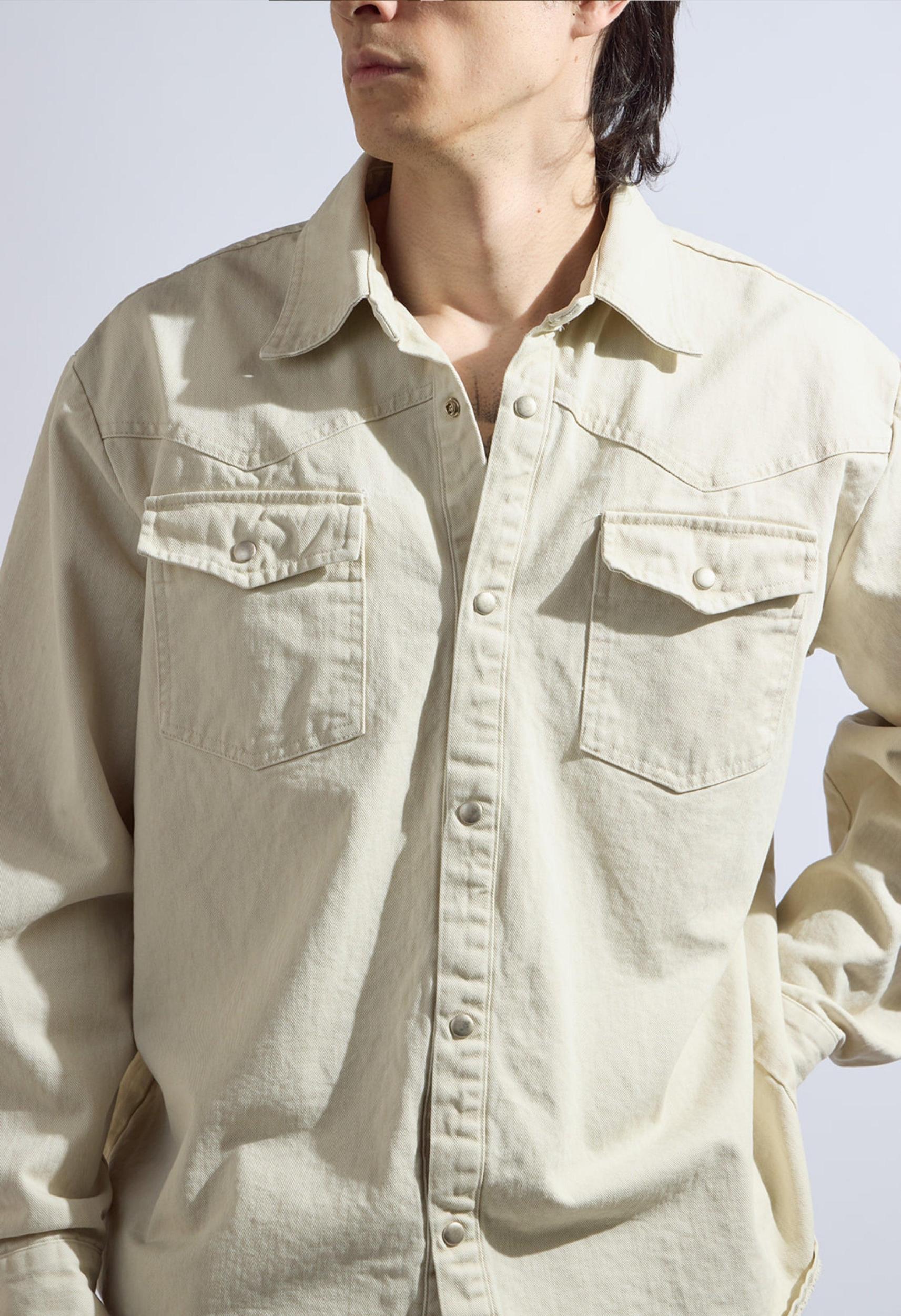 Texas Shacket in Cream Product Image