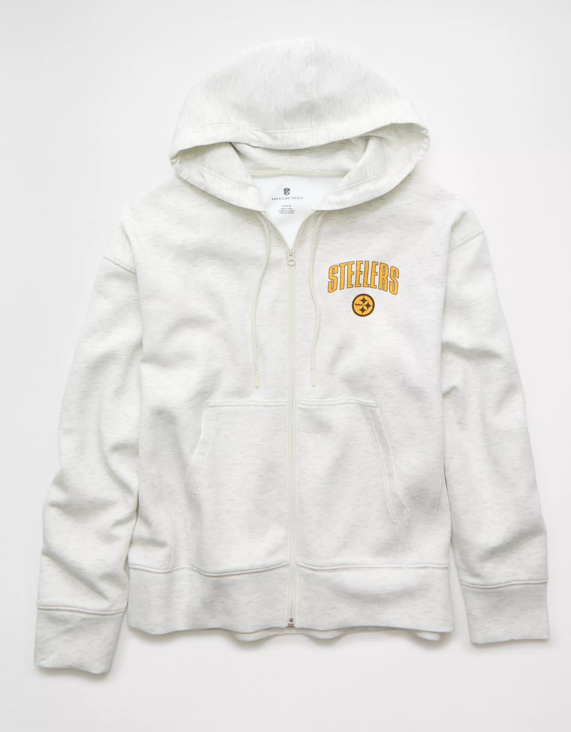 AE 24/7 NFL Pittsburgh Steelers Graphic Zip-Up Hoodie Product Image
