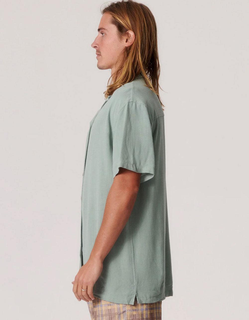 THE CRITICAL SLIDE SOCIETY Ernie Mens Resort Shirt - BURNT ORANGE Product Image