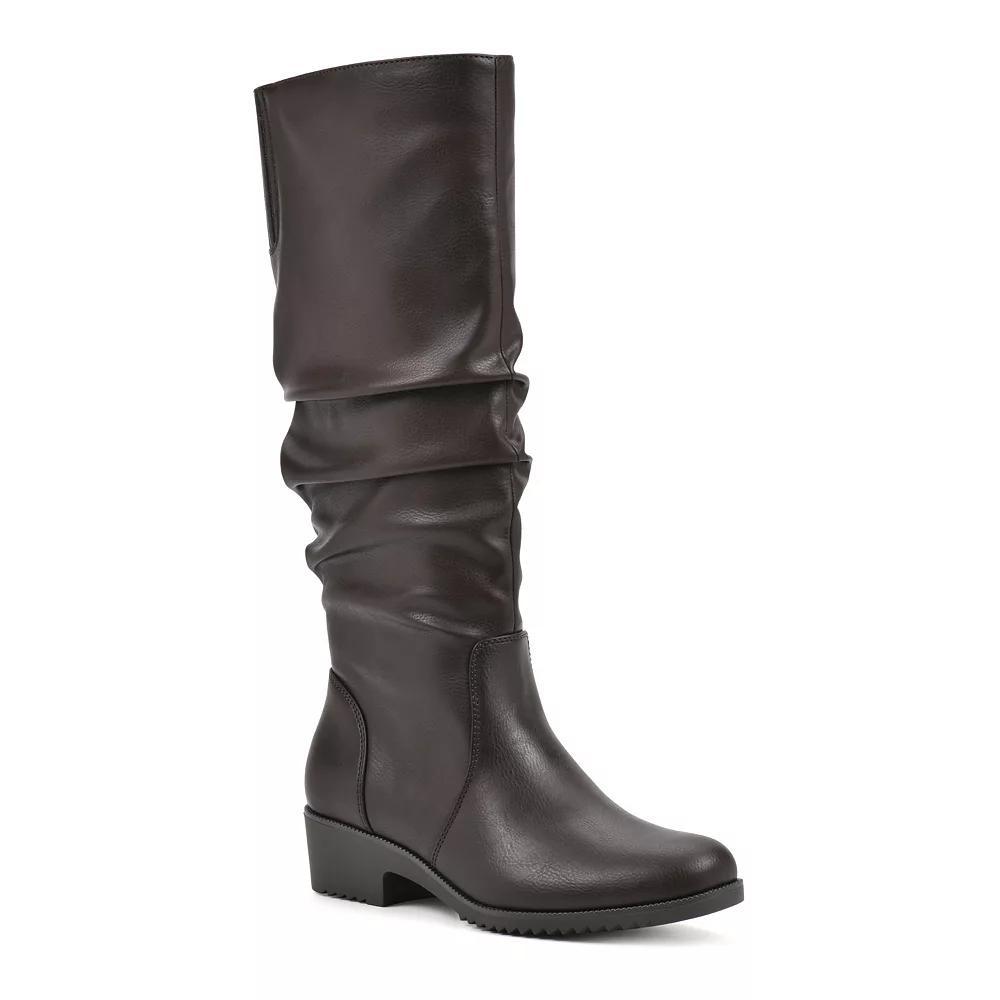 Cliffs by White Mountain Duration Women's Tall Boots, Size: 8.5, Dark Brown Product Image