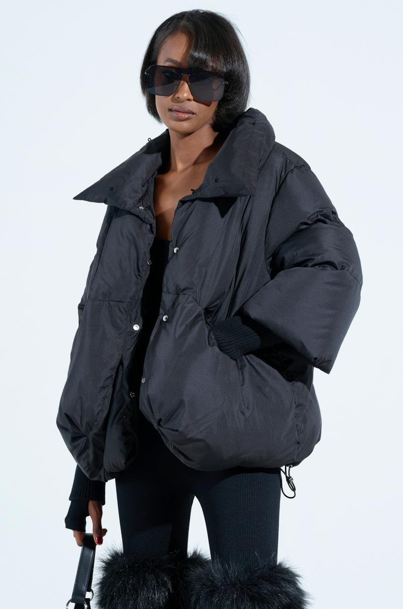FIRESIDE FUR TRIM PUFFER Product Image