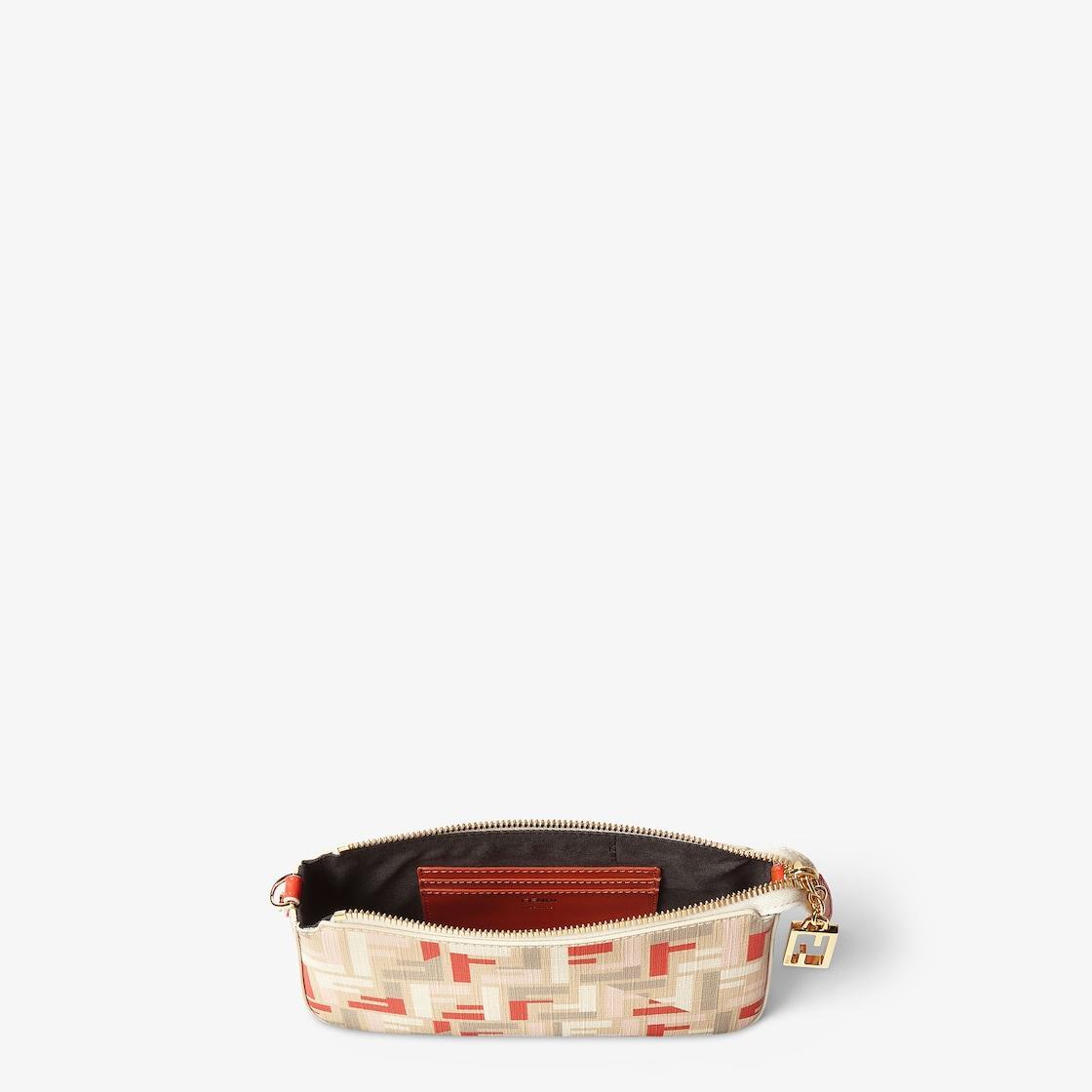 Baguette PouchPouch with chain in multicolor FF fabric Product Image