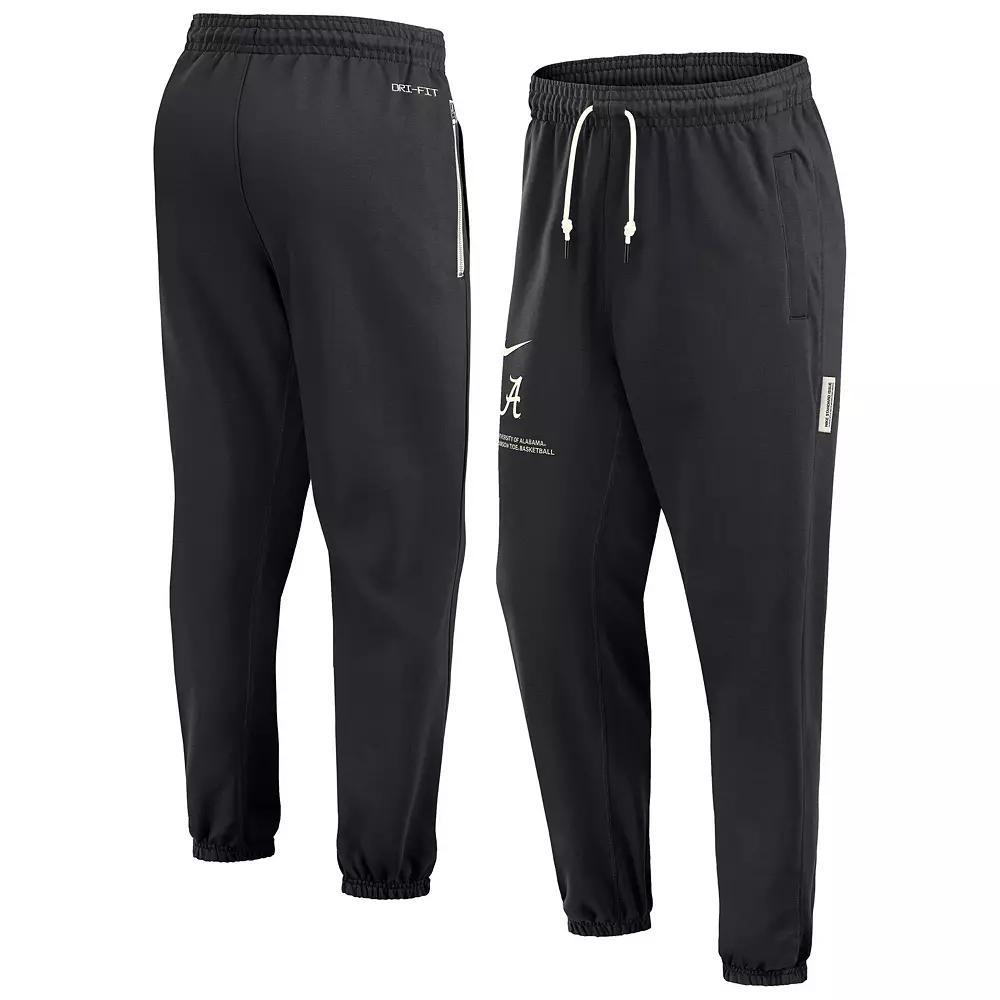 Men's Nike  Black Alabama Crimson Tide Basketball Travel Fleece Performance Pants, Size: Medium Product Image