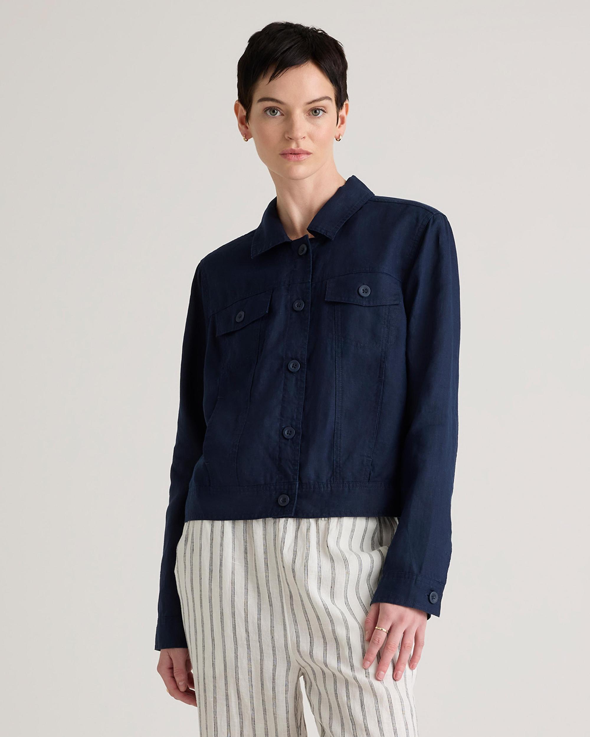 100% European Linen Jacket Product Image