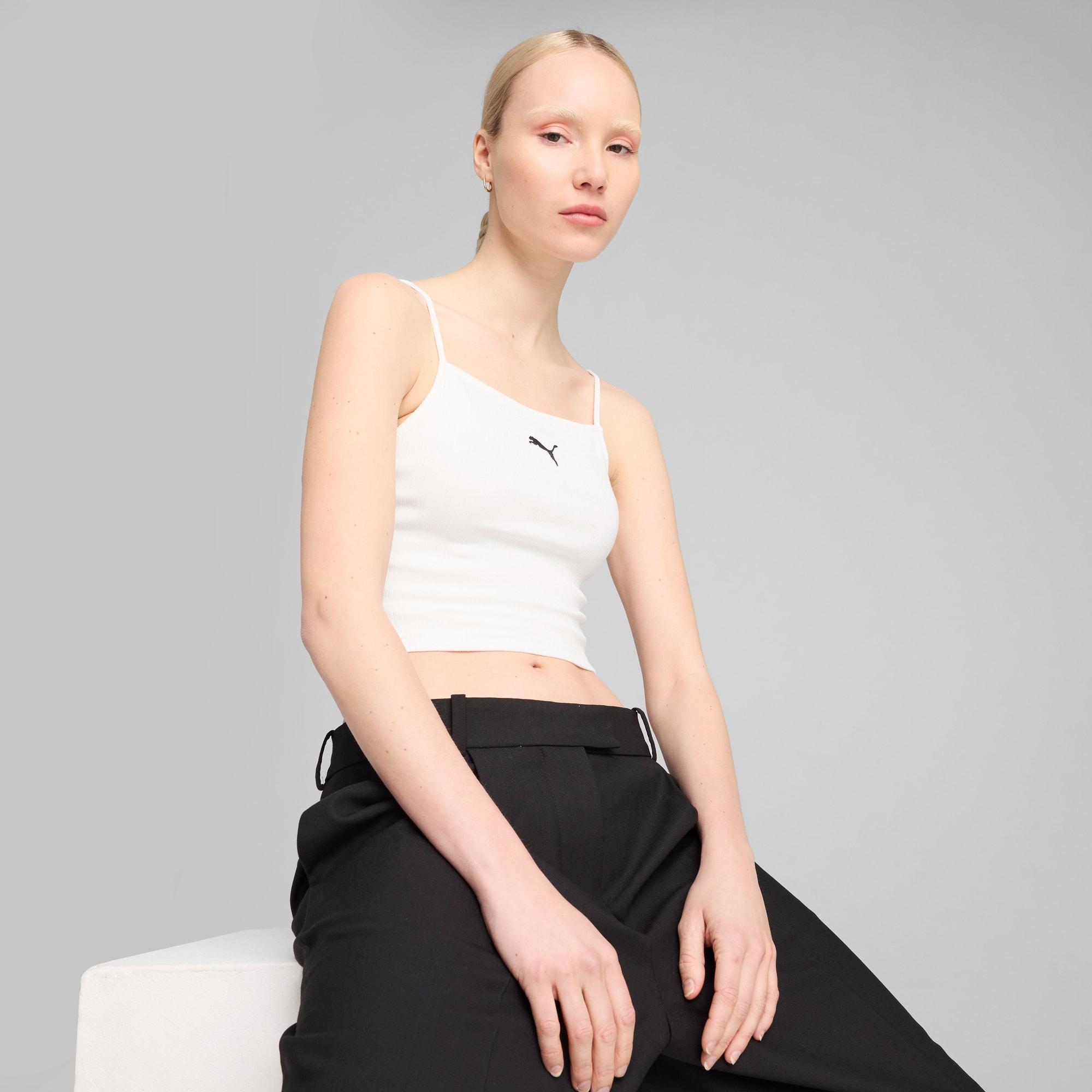 WARDROBE ESSENTIALS Women's Ribbed Tank Top Product Image