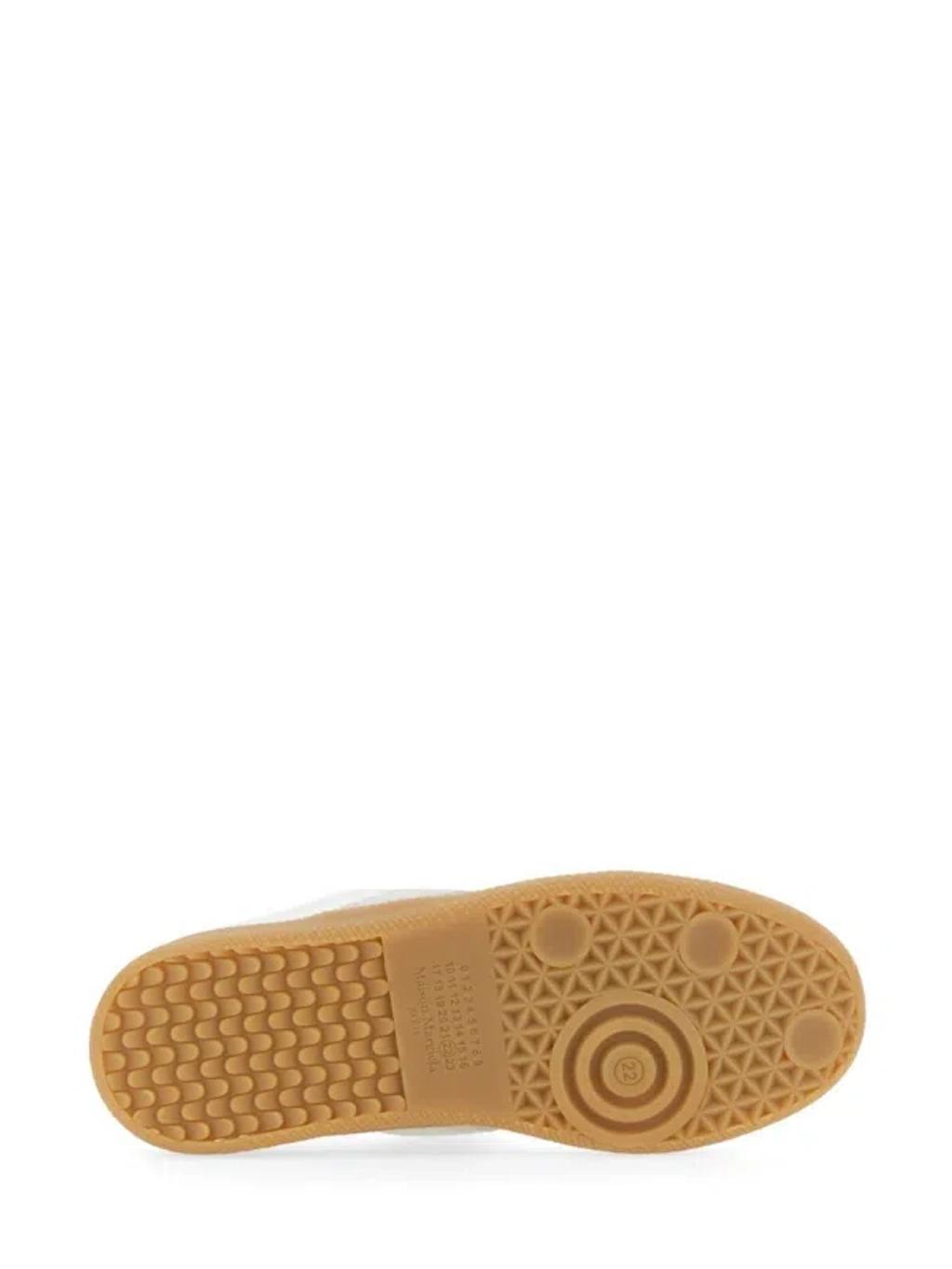 MAISON MARGIELA Replica Leather And Suede Sneakers In White Product Image