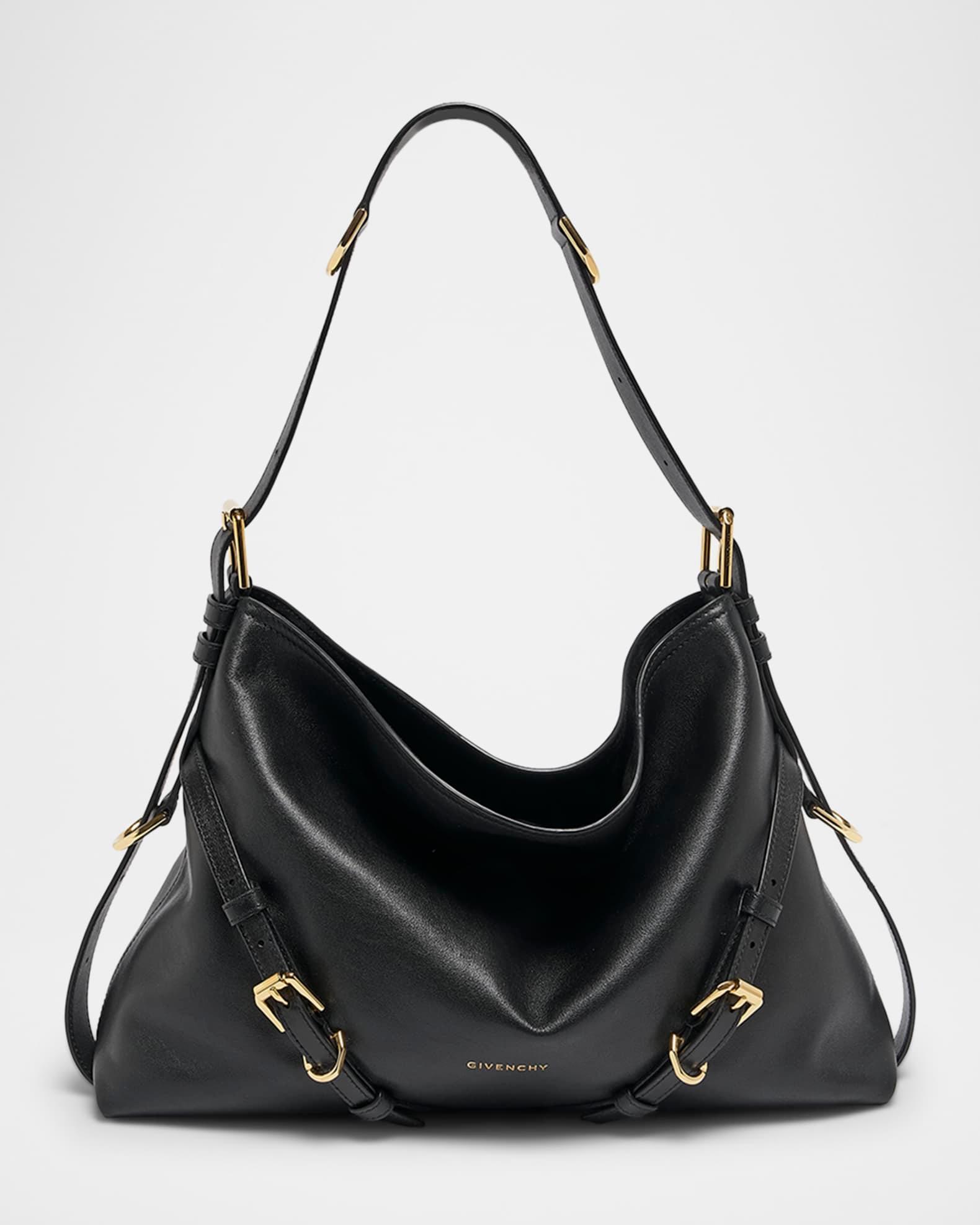 Voyou Medium Shoulder Bag in Shiny Leather Product Image