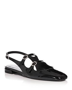 Womens Clarice Patent Leather Slingback Flats Product Image