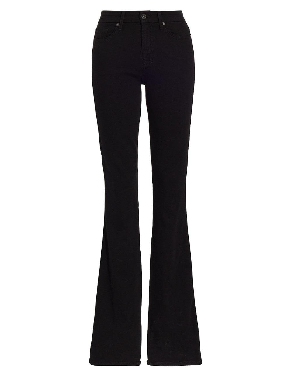 7 For All Mankind Kimmie Mid Rise Bootcut Jeans in Rinse Black Product Image