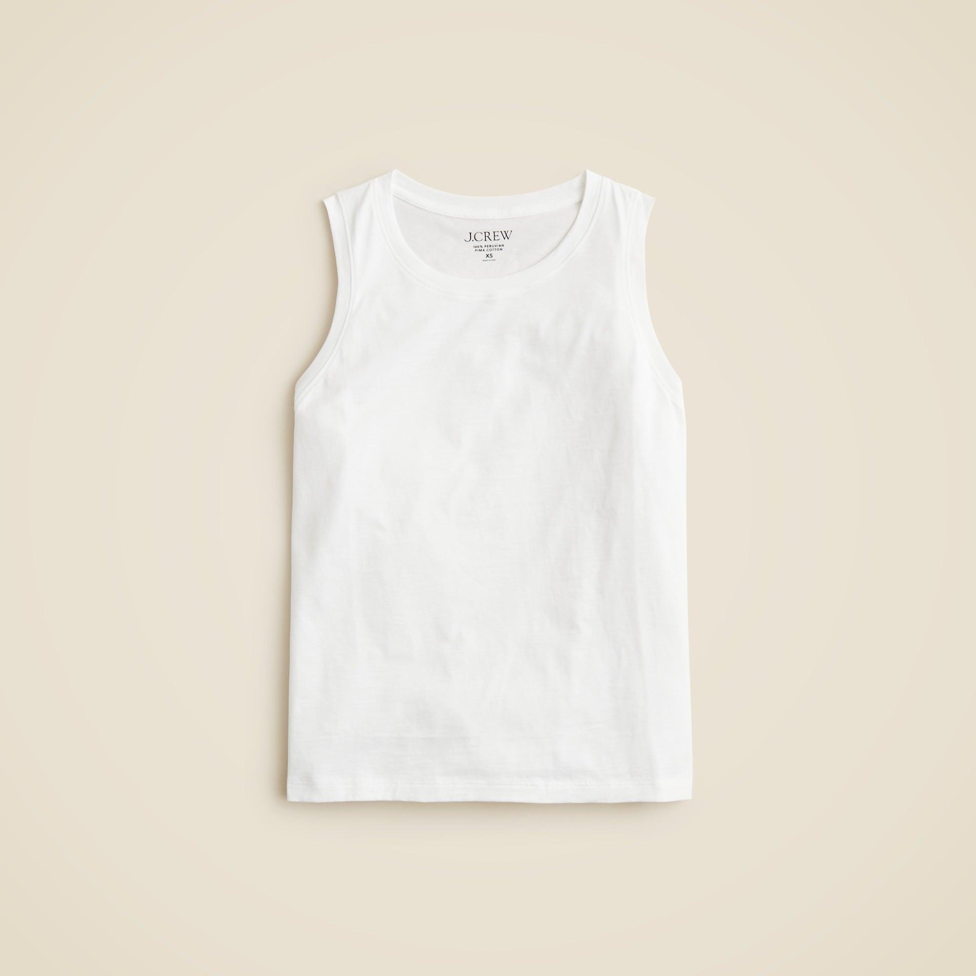 Pima cotton muscle tank top Product Image