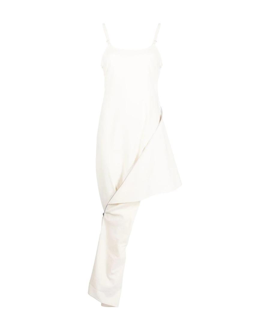 JW ANDERSON Asymmetric Sleeveless Dress In White Product Image