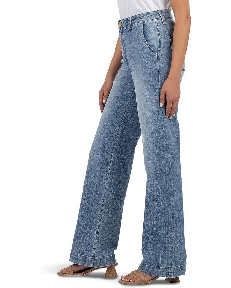 Women's KUT from the Kloth Jodi High Rise Fab Ab Wide Leg-Slash Front Pockets Fab Ab Product Image