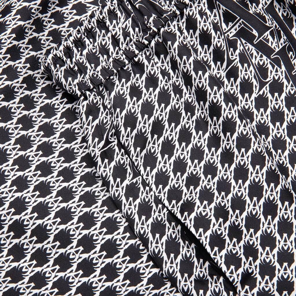 Houndstooth Silk Short - Black Male Product Image