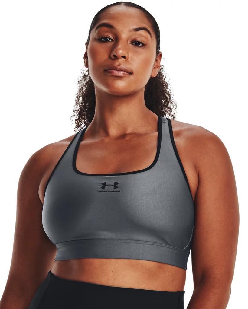 HeatGear Mid Womens Padless Sports Bra Product Image