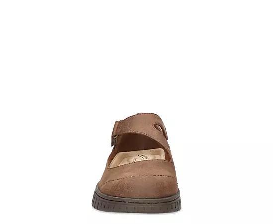 Easy Street Joyful Women's Mary Jane Flats, Size: 6.5 Wide, Brown Product Image