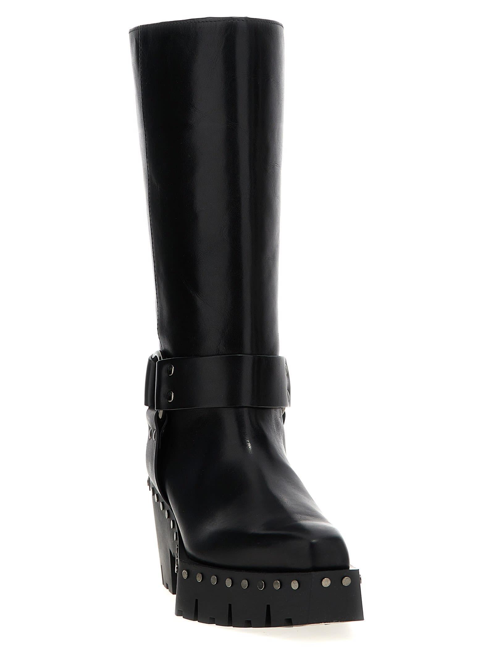 JIMMY CHOO 75mm Quinn Boots In Black Product Image