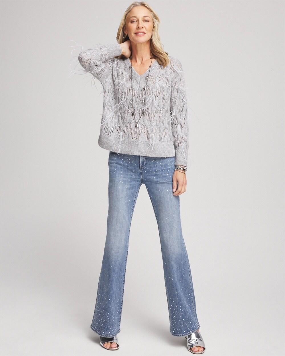 Feathered Pullover Sweater Product Image