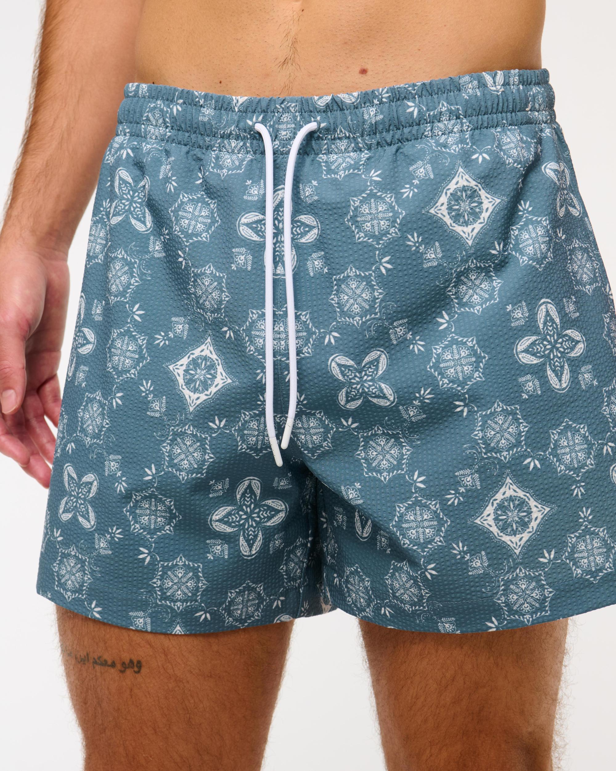 Pull-On Wide Seersucker Swim Trunk Product Image