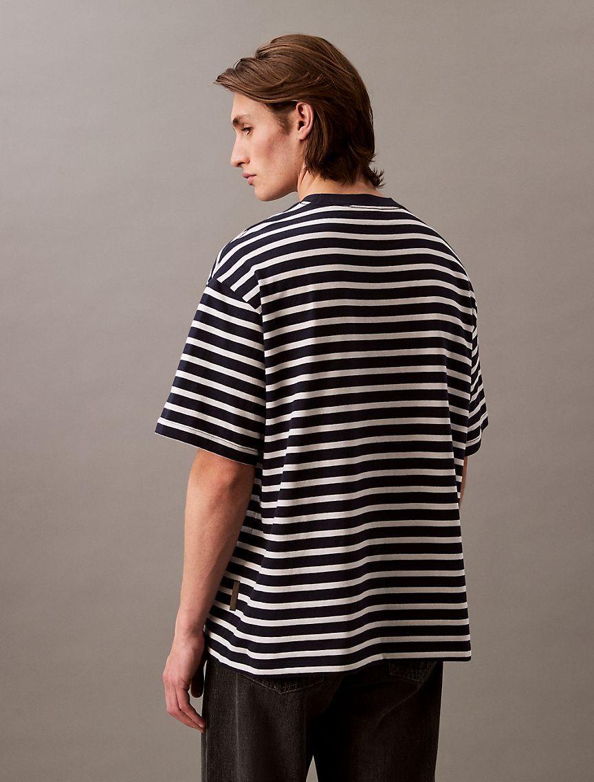 Bold Stripe Jersey Relaxed Tee Product Image