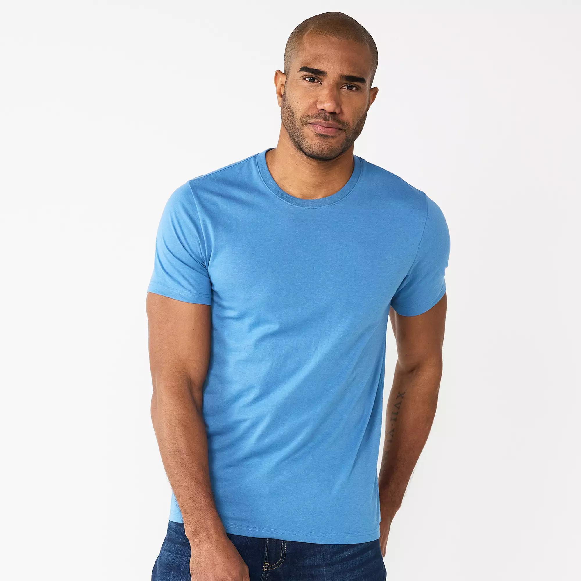 Men's Sonoma Goods For Life® Supersoft Crewneck Tee, Size: Large, Dark Product Image
