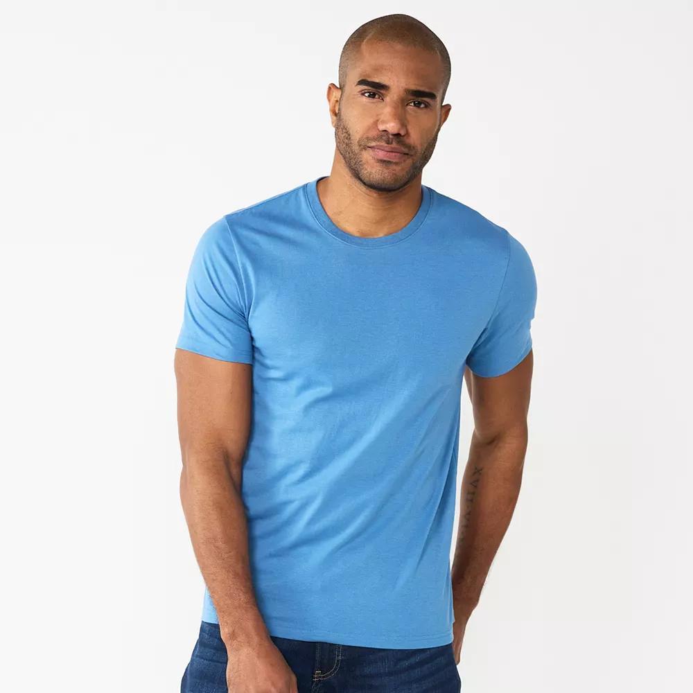 Men's Sonoma Goods For Life® Supersoft Crewneck Tee, Size: Large, Dark Product Image