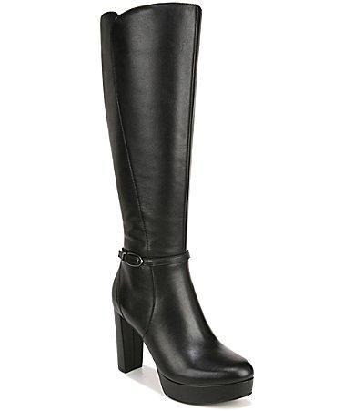 Naturalizer Fenna Leather Platform Knee High Dress Boots Product Image