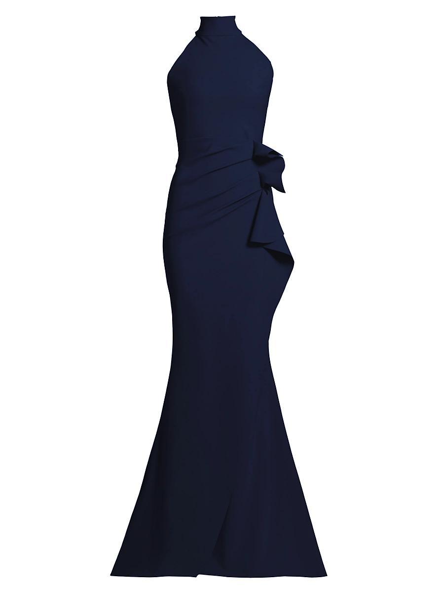 Womens Gudrum Halter Ruffle Gown Product Image