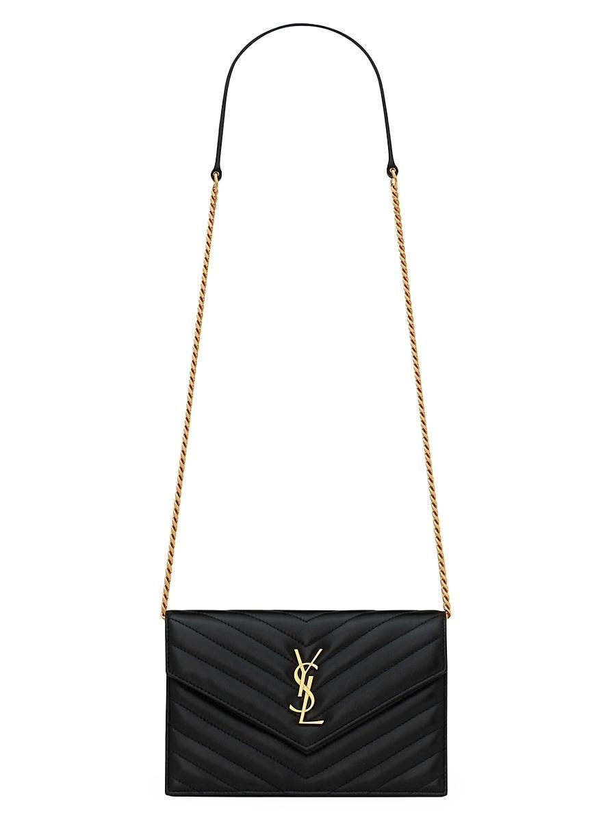 Womens Cassandre Envelope Chain Wallet in Lambskin Product Image