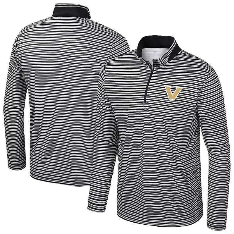 Men's Colosseum Cardinal Iowa State Cyclones Striped Quarter-Zip Top, Size: Medium, Red Product Image