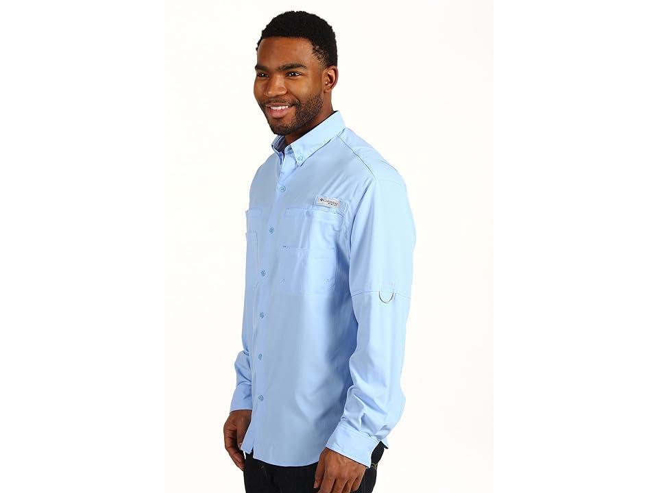 Men's Columbia PFG UPF 40 Tamiami™ II Long Sleeve Button-Down Shirt, Size: Medium, Blue Product Image