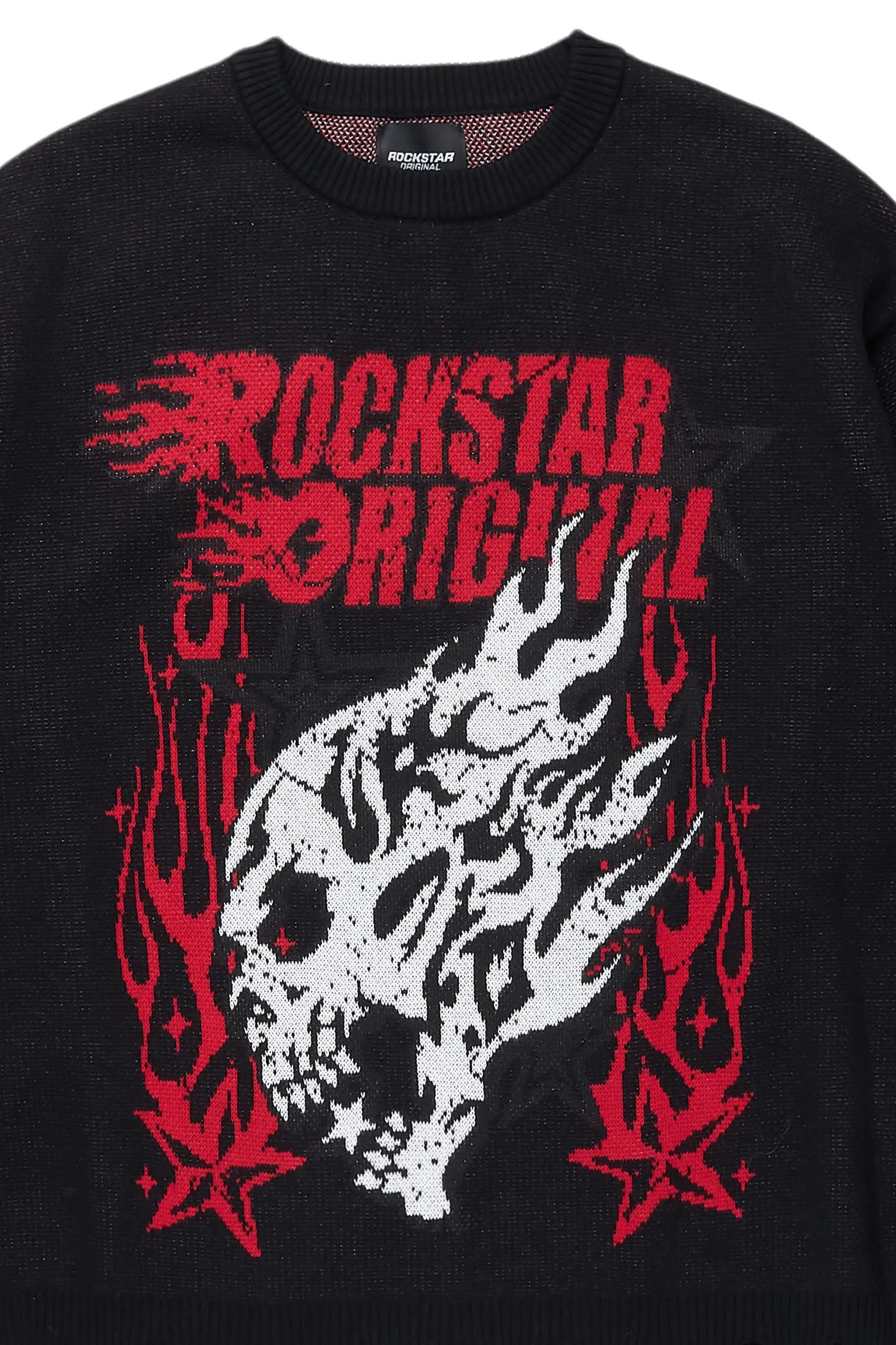 Smitty Black Knit Sweater Male Product Image