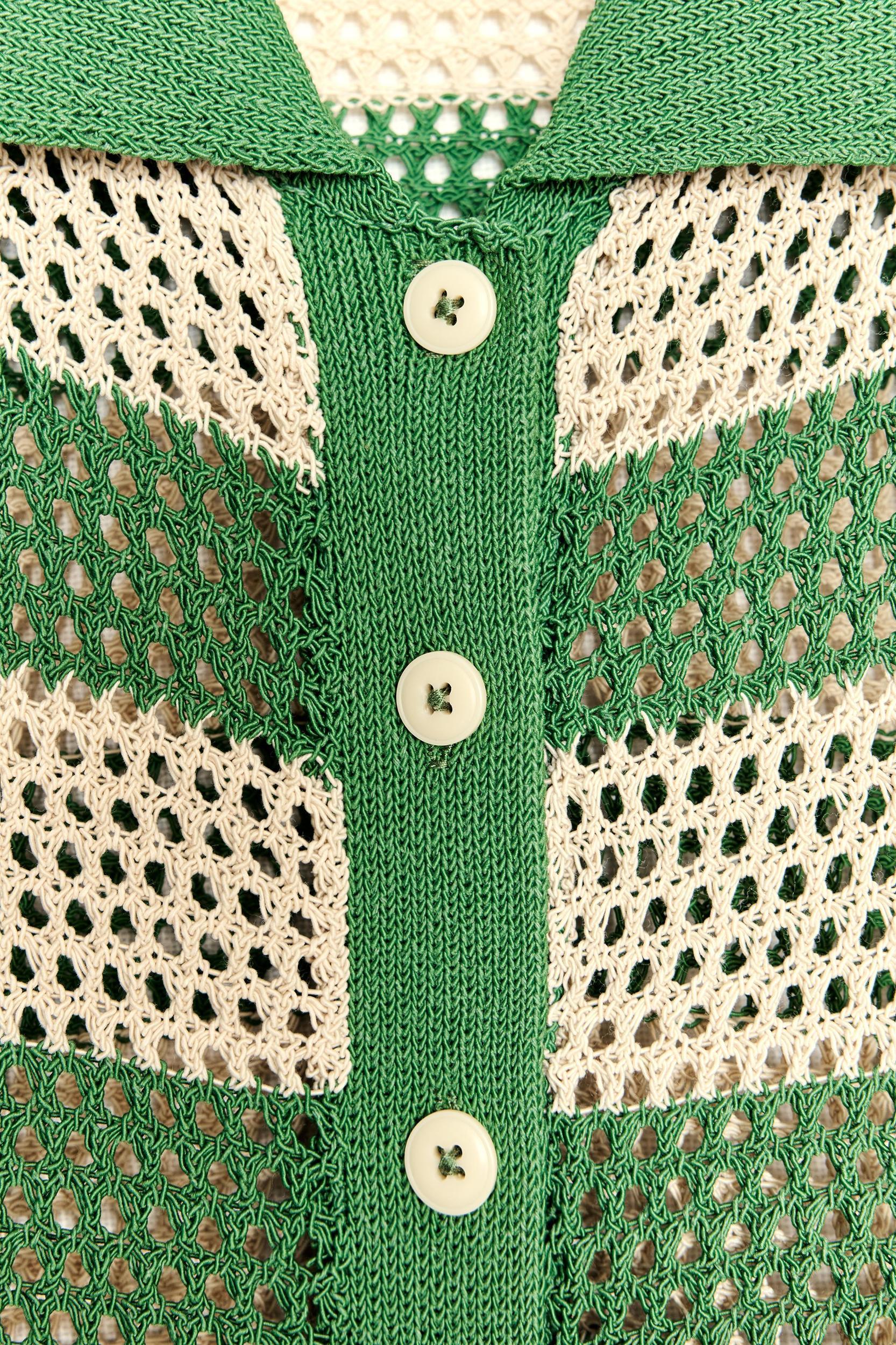KNITTED POLO JACKET Product Image