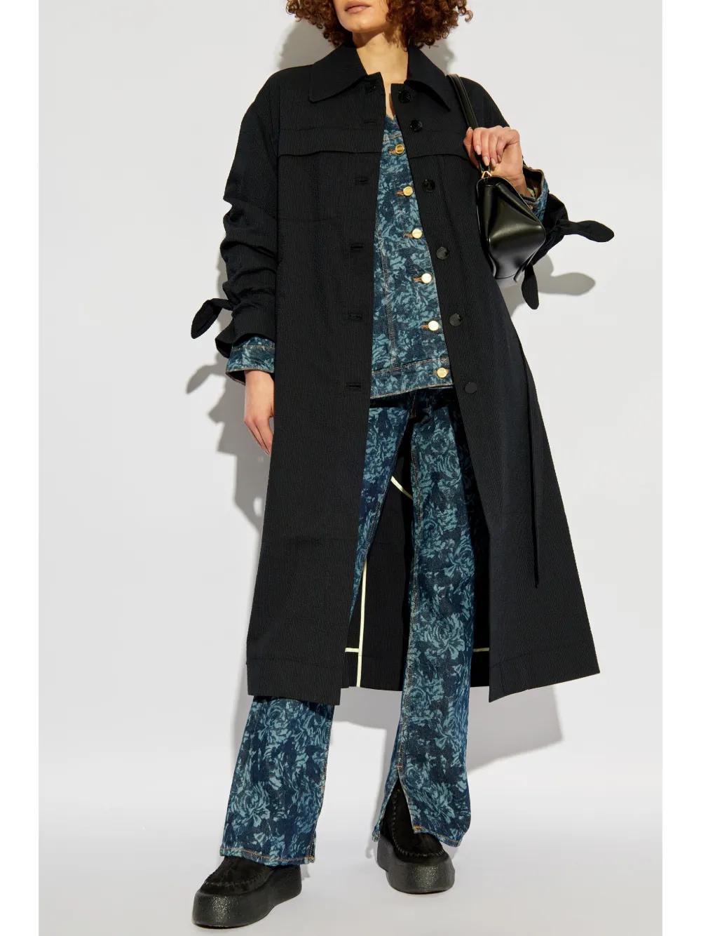 single breasted trench coat Product Image