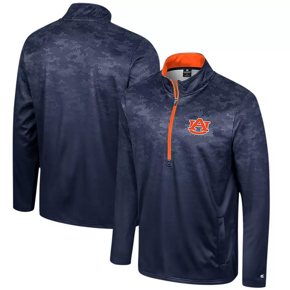 Men's Colosseum  Navy Auburn Tigers The Machine Half-Zip Jacket, Size: XL, Blue Product Image
