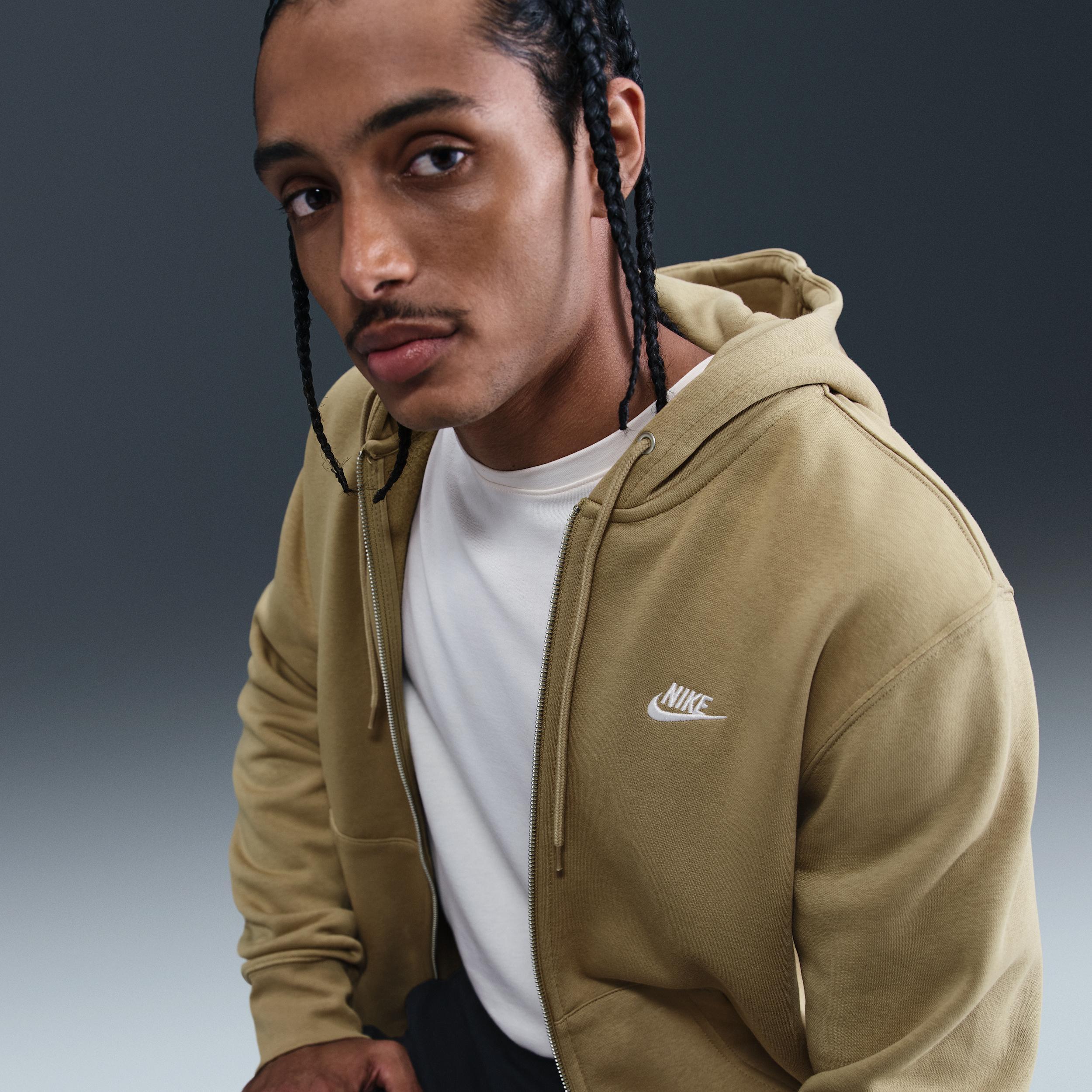 Nike Men's Club Full-Zip Fleece Hoodie Product Image