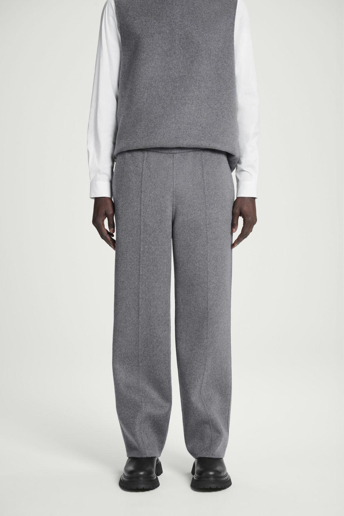 DOUBLE-FACED WOOL PANTS Product Image