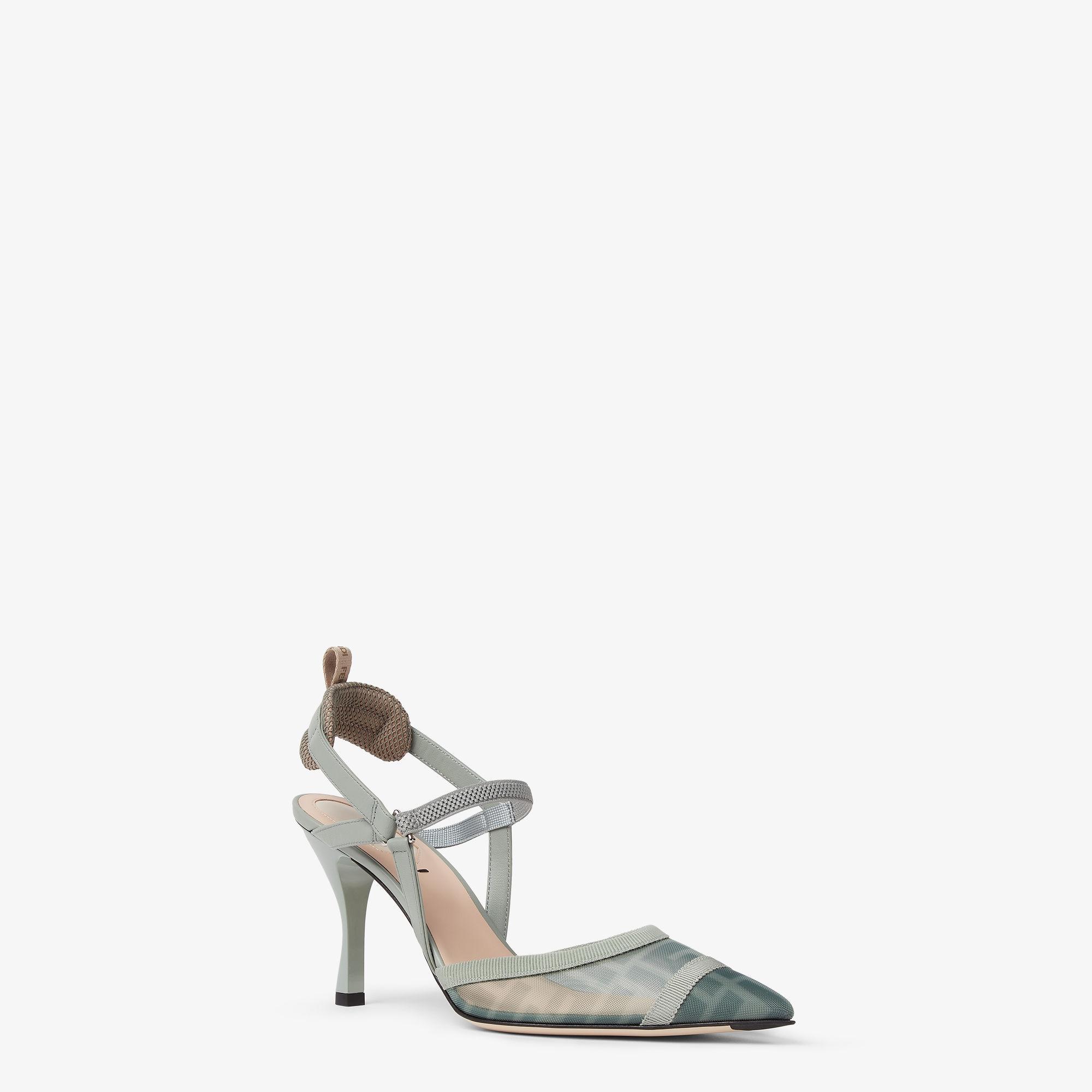 Colibrì LiteMatcha green FF mesh high-heel slingbacks Product Image