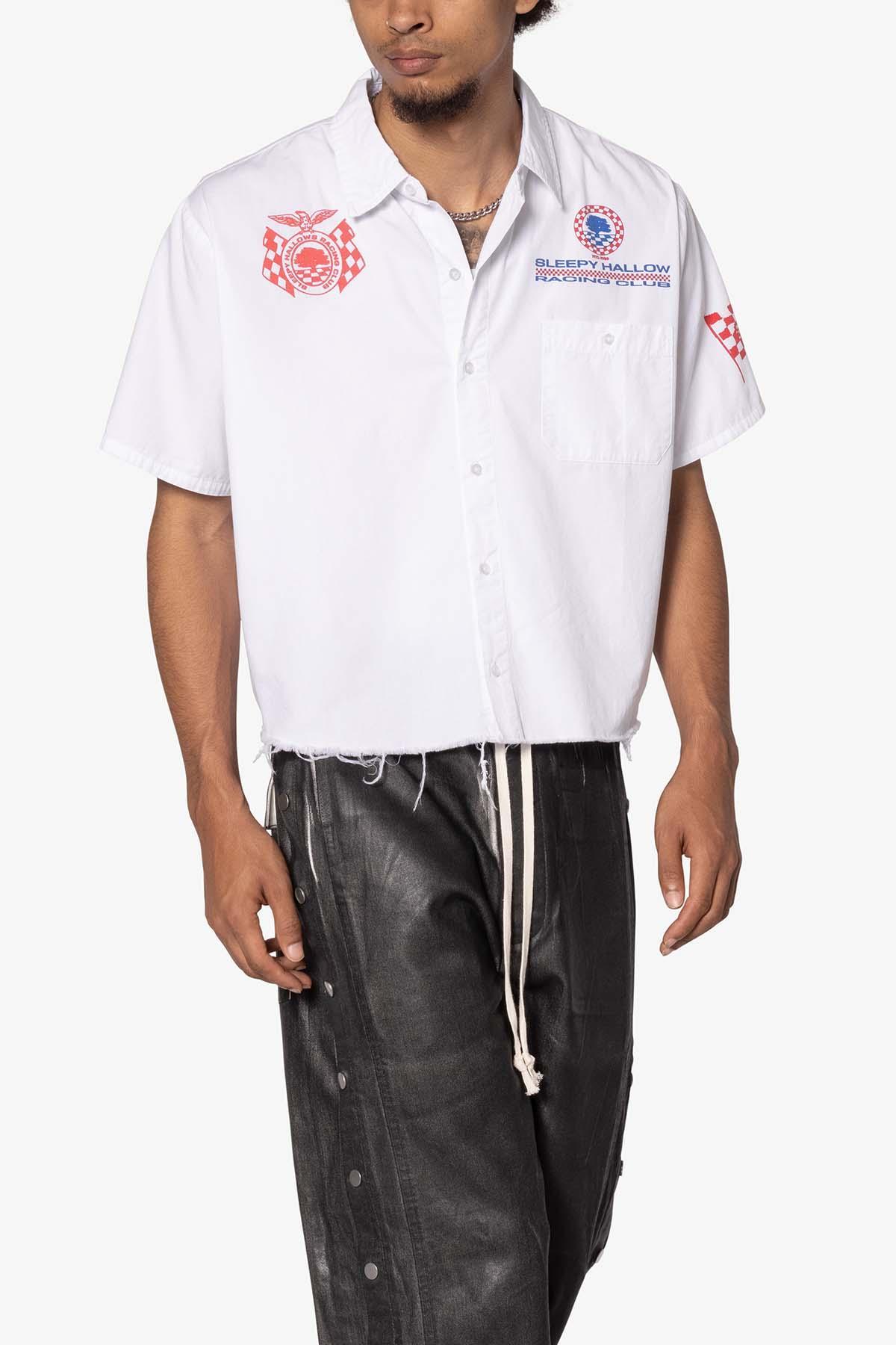 SHRC Pit Crew Cropped Shirt - White Product Image