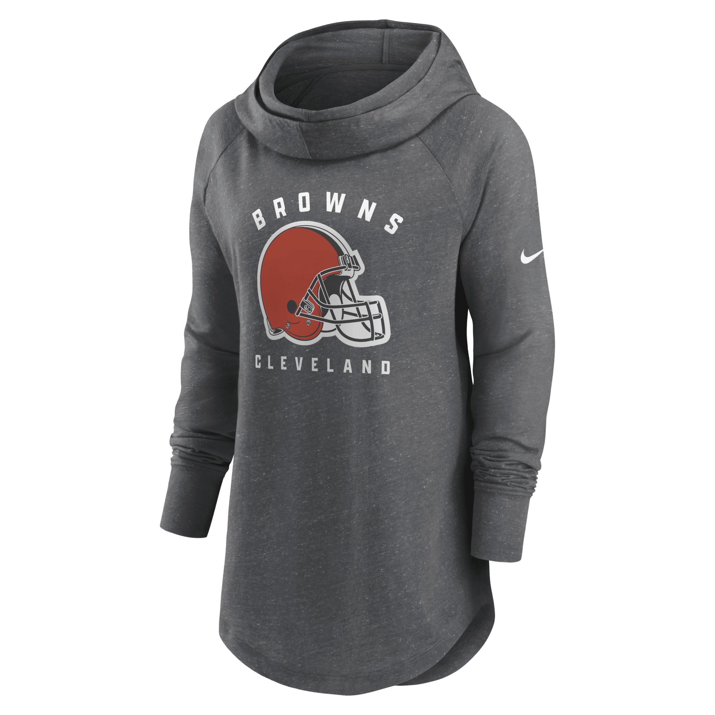 Womens Nike Cleveland s Minimal Statement Lightweight Raglan Funnel Neck Pullover Hoodie Product Image