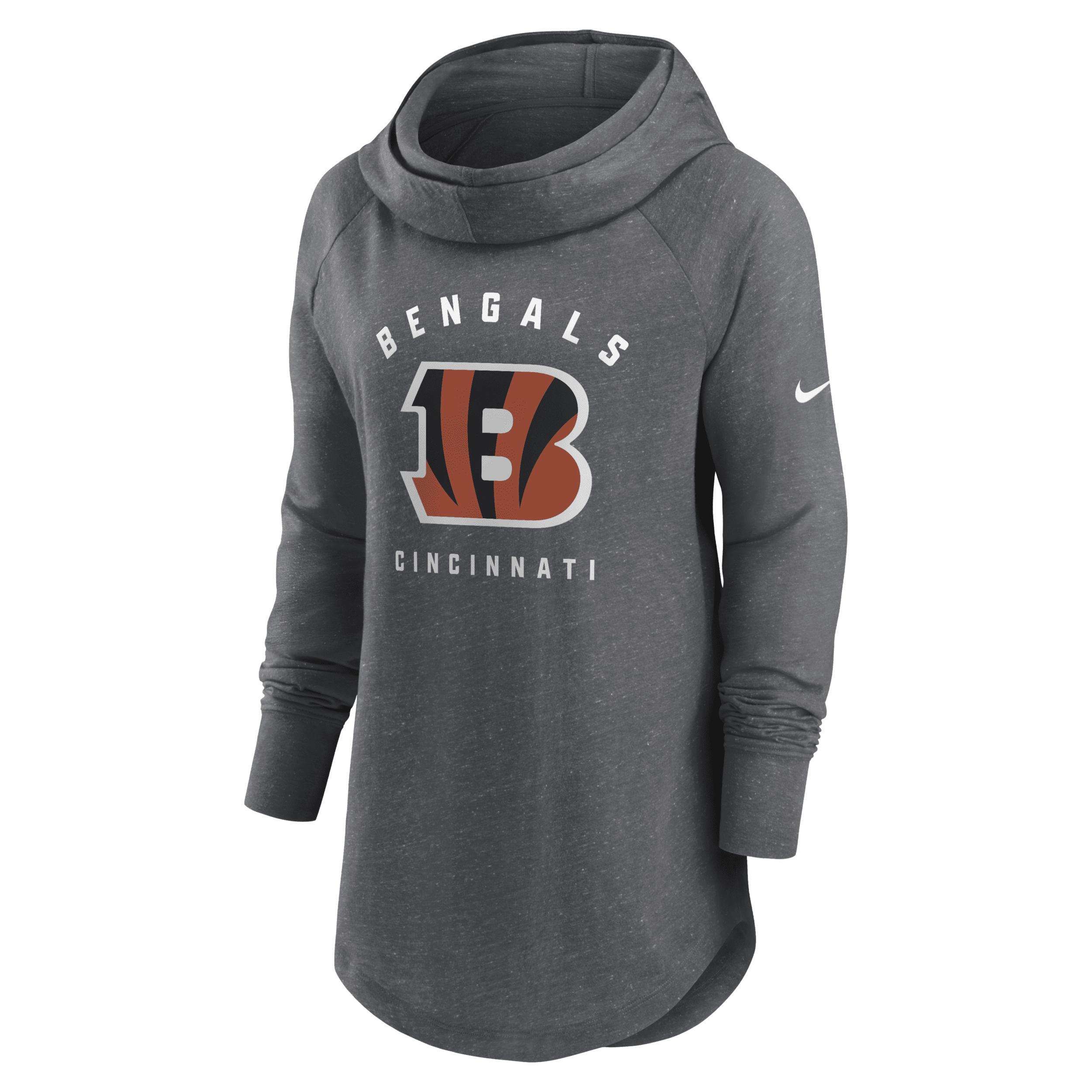 Womens Nike Cleveland s Minimal Statement Lightweight Raglan Funnel Neck Pullover Hoodie Product Image