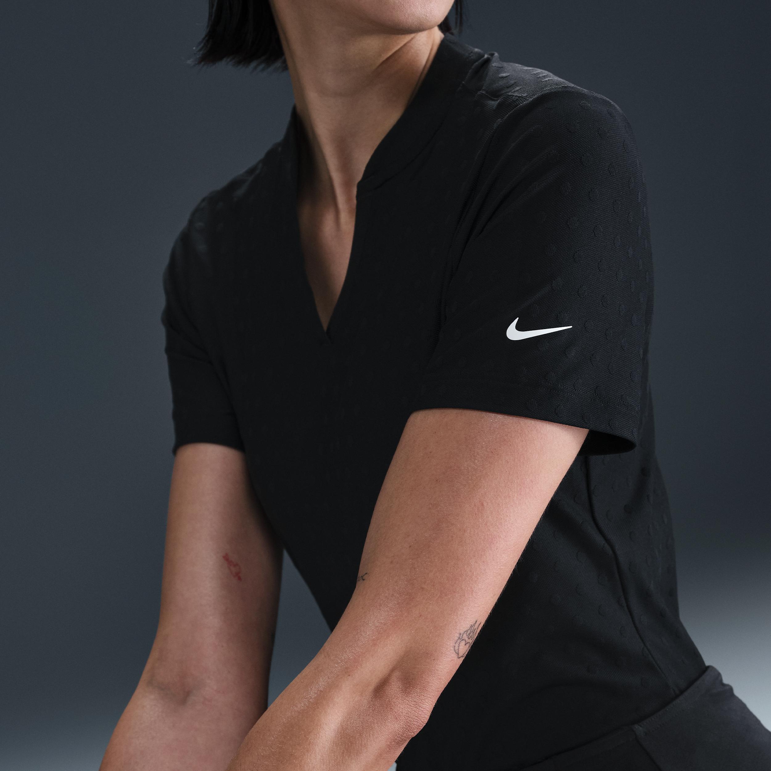 Nike Women's Tour Dri-FIT Short-Sleeve Blade Jacquard Golf Polo Product Image