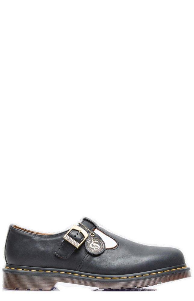 DR. MARTENS' T-bar Leather Shoes In Black Product Image
