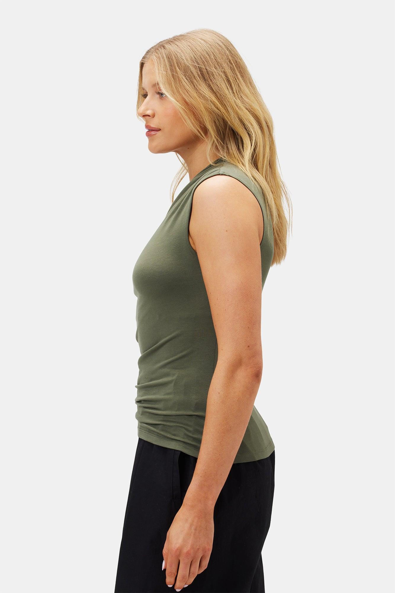 Monique Modal Tank - Olive Green Product Image