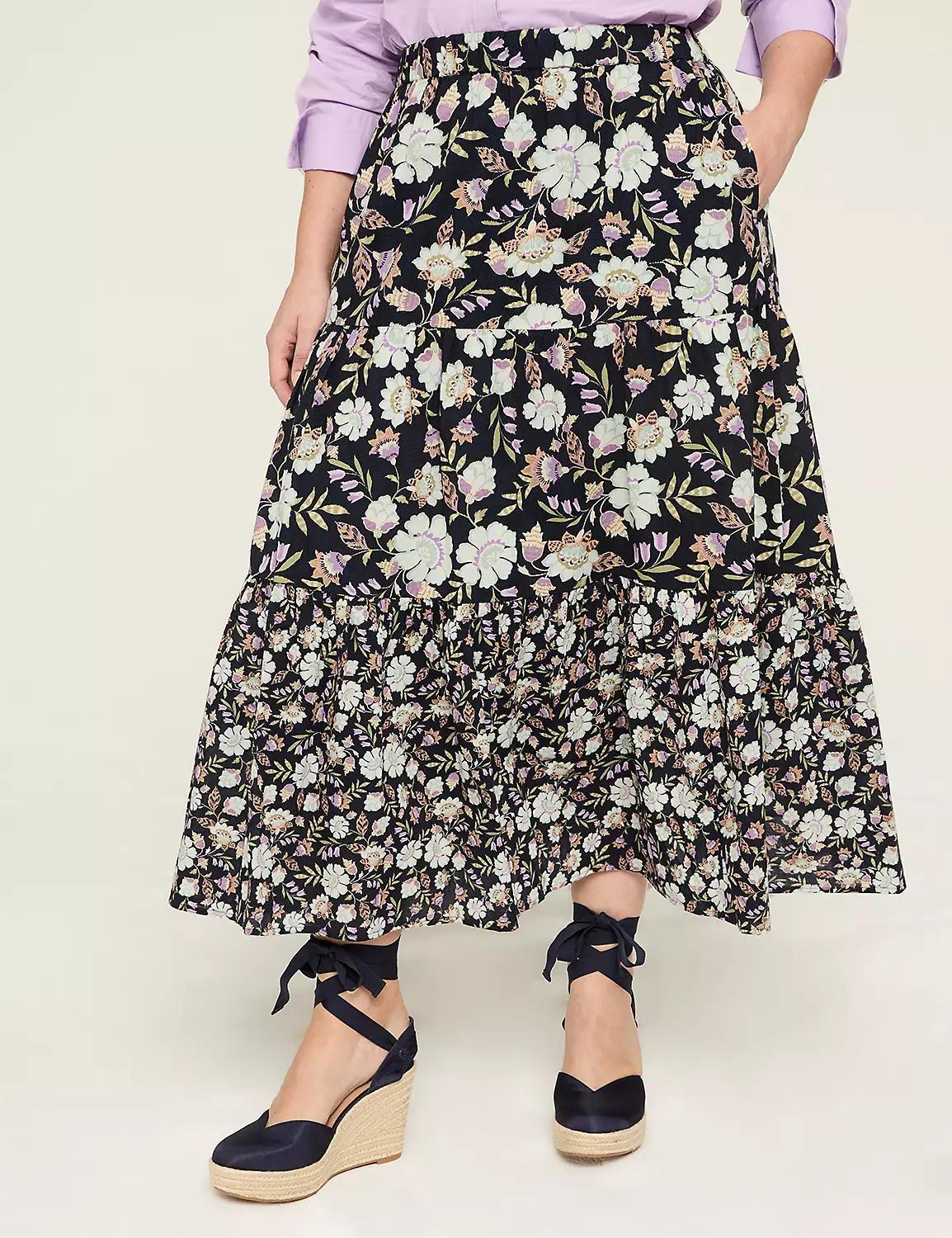 Tiered Maxi Skirt Product Image