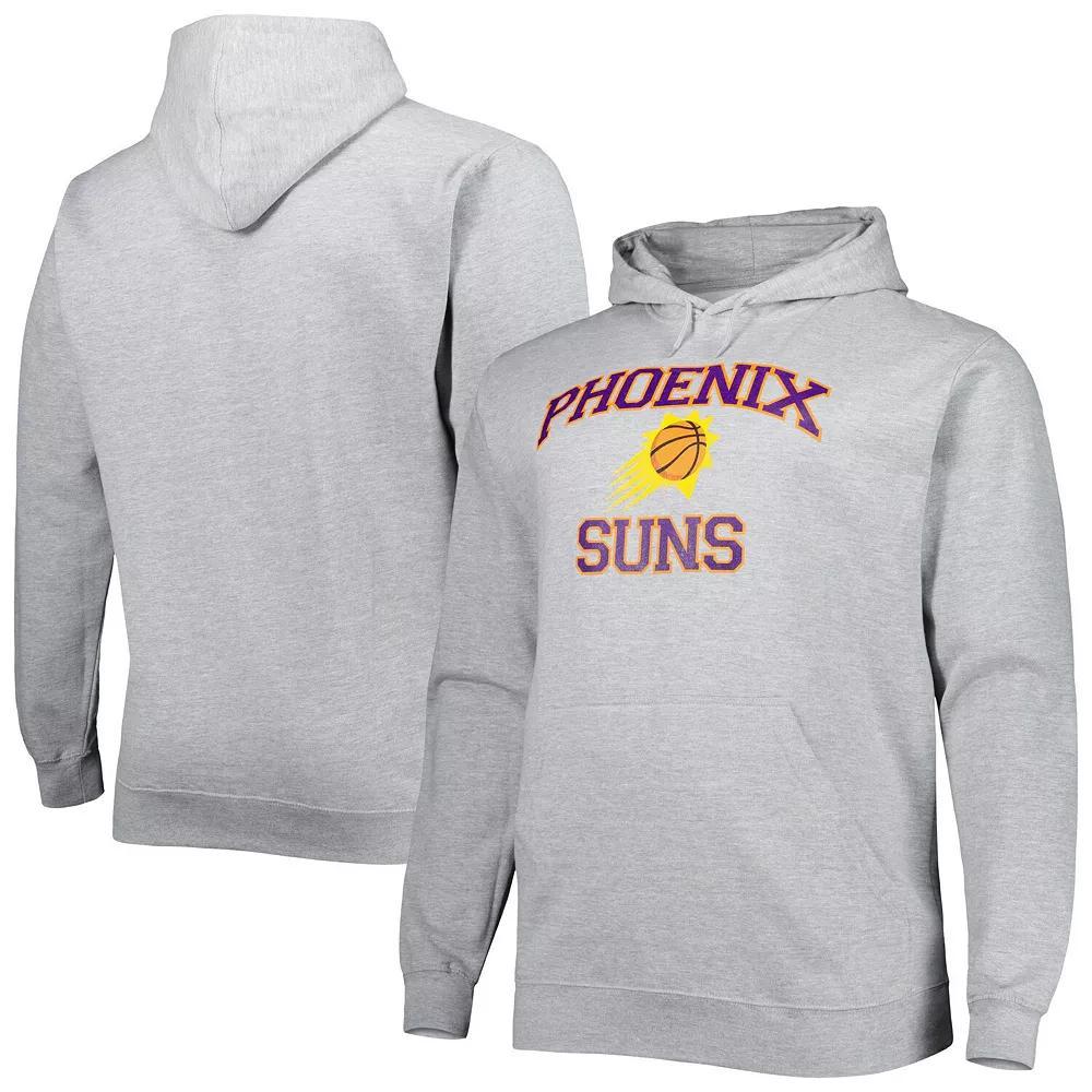 Men's Heathered Gray Phoenix Suns Big & Tall Heart & Soul Pullover Hoodie, Size: 3XB, Phx Grey Product Image
