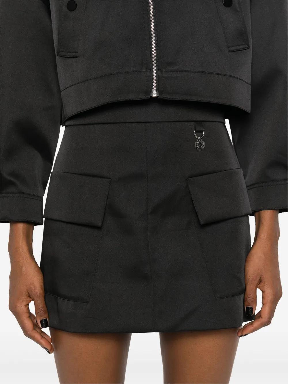 satin mini skirt Product Image